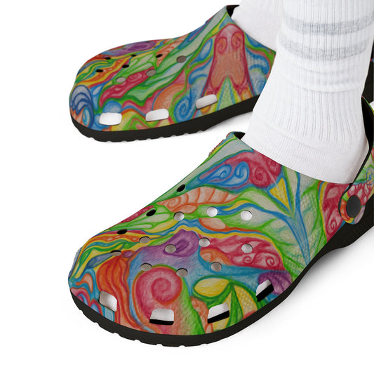 CELEBRATION | Unisex Rubber Clogs | For Adults | BUBBLING LIGHT