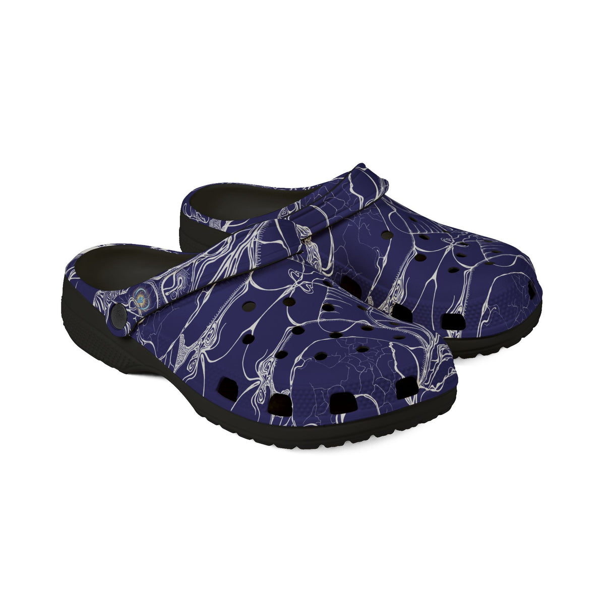 ELEMENTAL VISION | Unisex Rubber Clogs | For Adults | MIDNIGHT BLUE LOVE