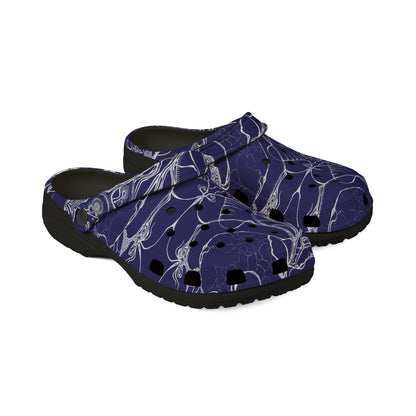 ELEMENTAL VISION | Unisex Rubber Clogs | For Adults | MIDNIGHT BLUE LOVE