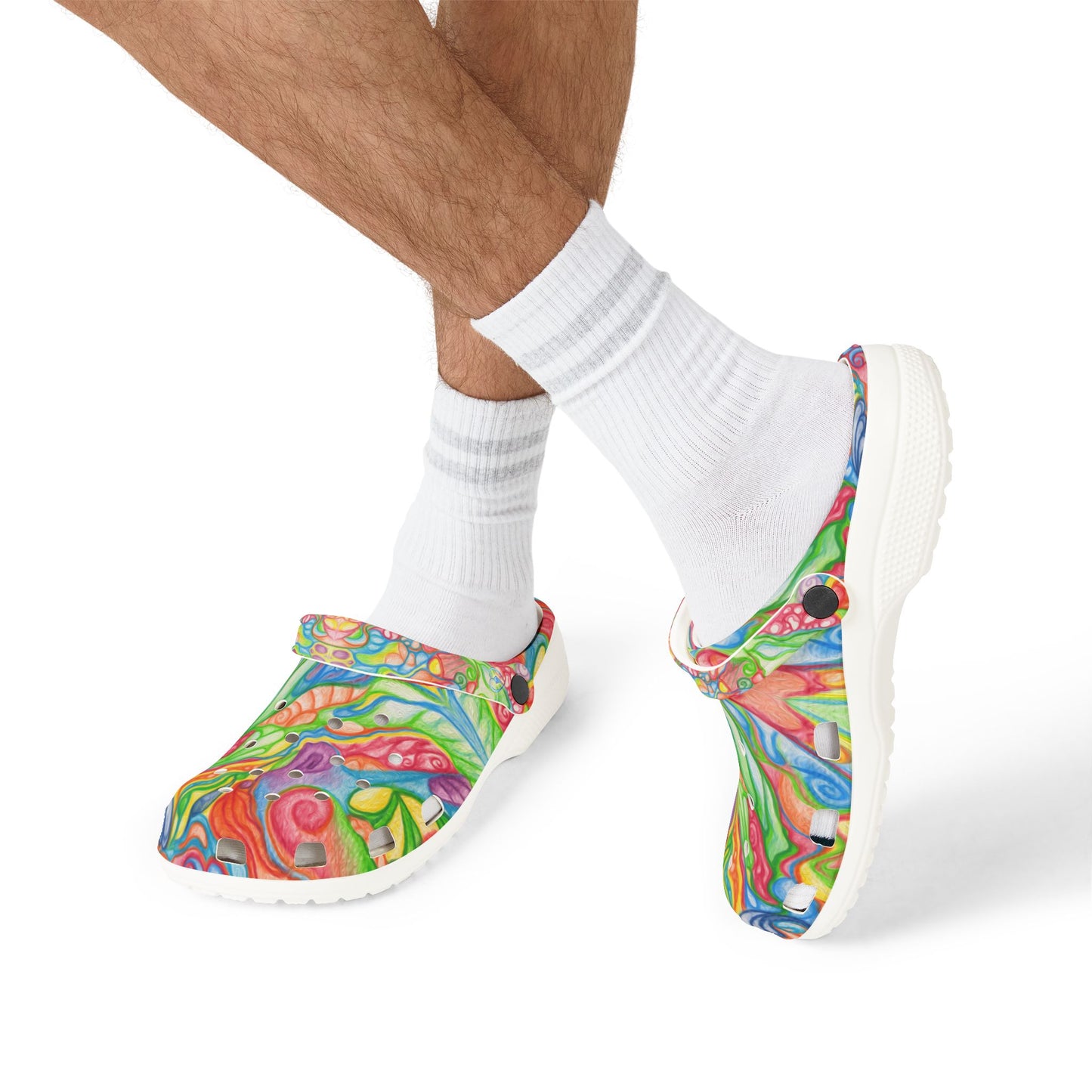 CELEBRATION | Unisex Rubber Clogs | For Adults | BUBBLING LIGHT
