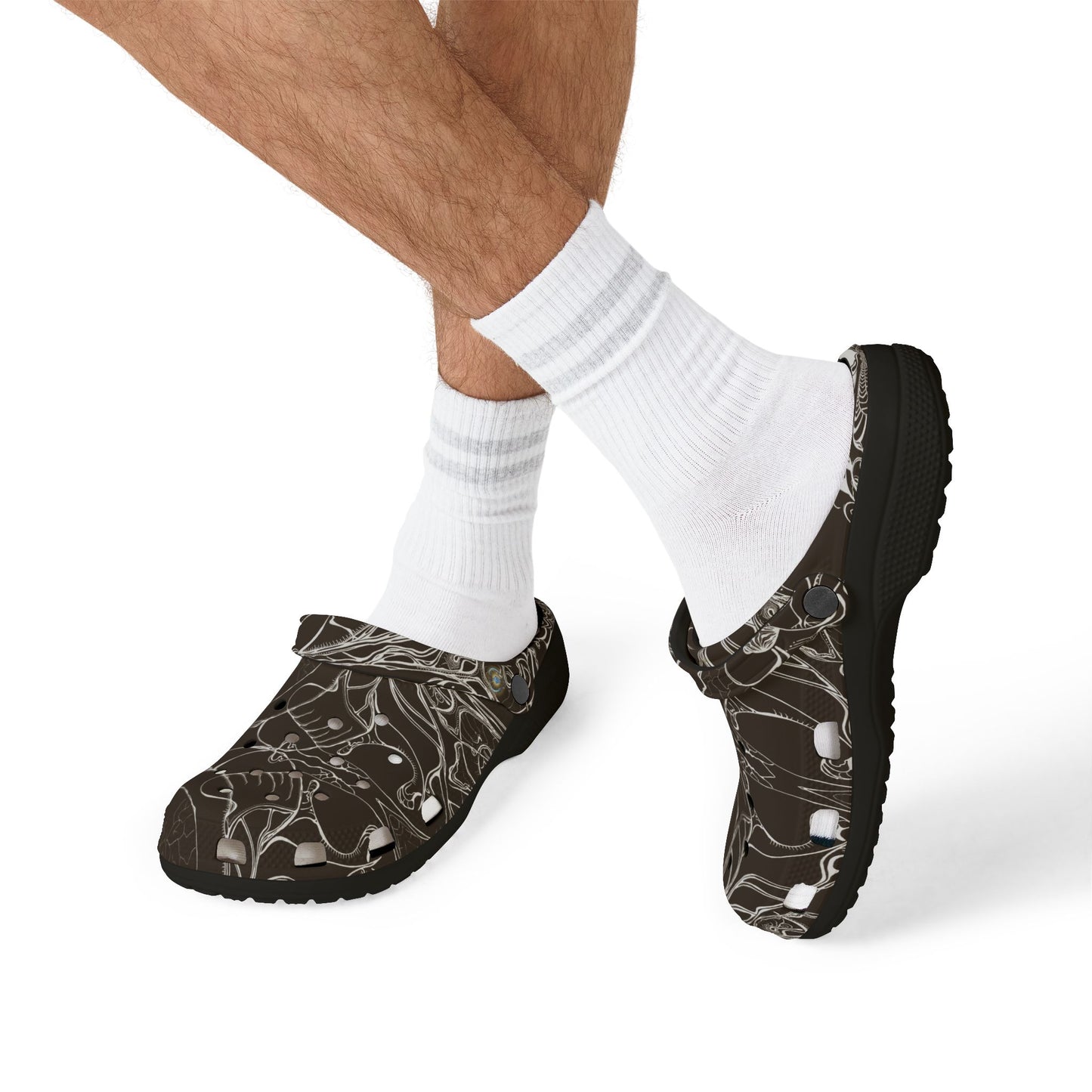 ELEMENTAL VISION | Unisex Rubber Clogs | For Adults | DARK CHOC BROWN COMFORT