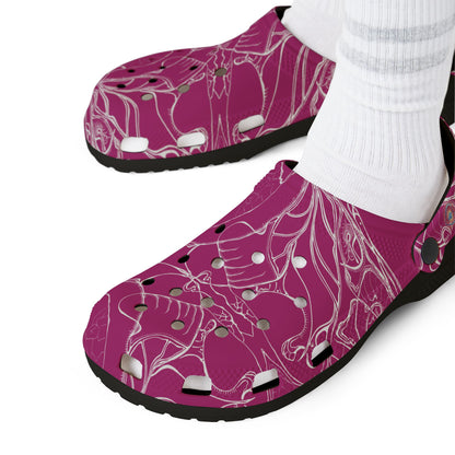 ELEMENTAL VISION | Unisex Rubber Clogs | For Adults | PINK SINCERE