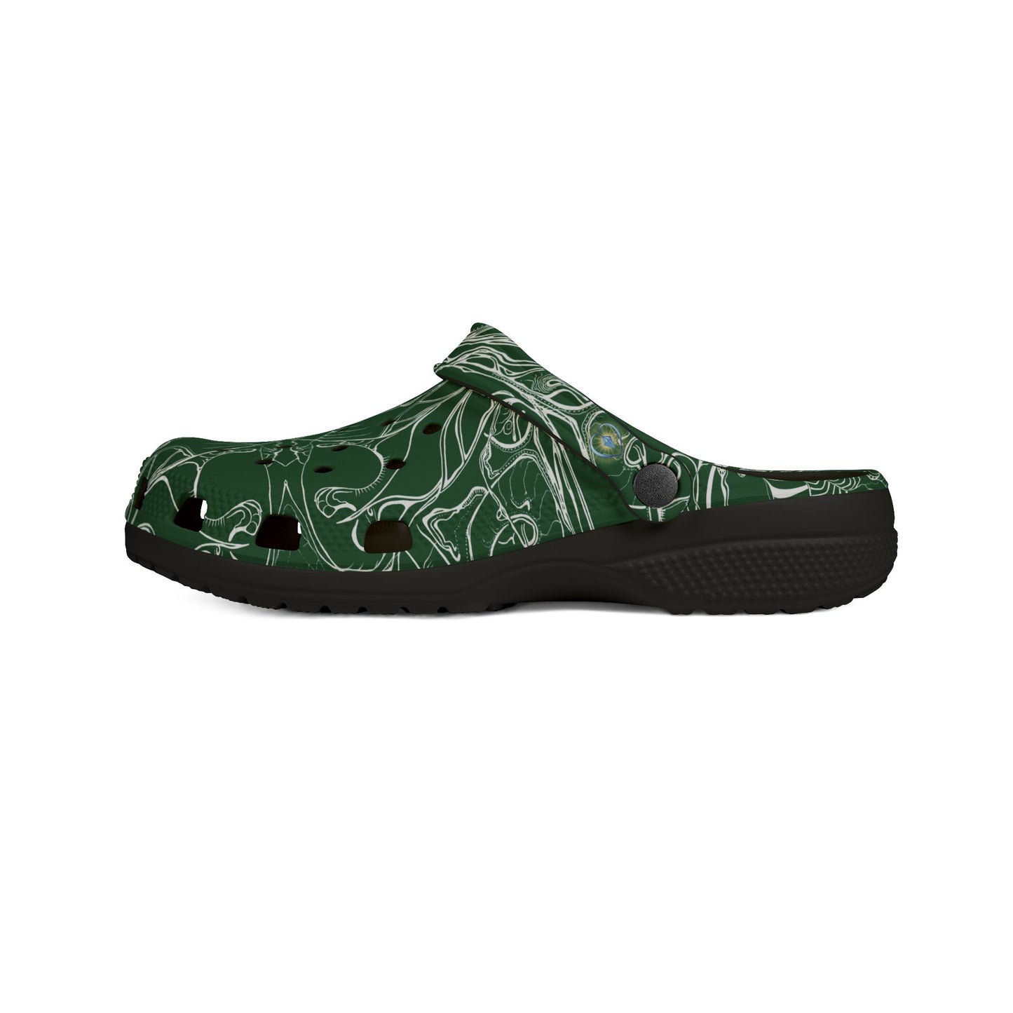 ELEMENTAL VISION | Unisex Rubber Clogs | For Adults | FOREST GREEN PLENTY