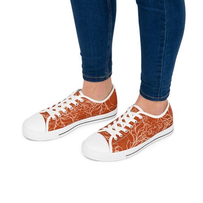 ELEMENTAL VISION Burnt Orange ~ Low-Top Sneakers for Women