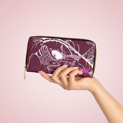 ELEMENTAL VISION | Zipper Wallet | BURGUNDY TRUST