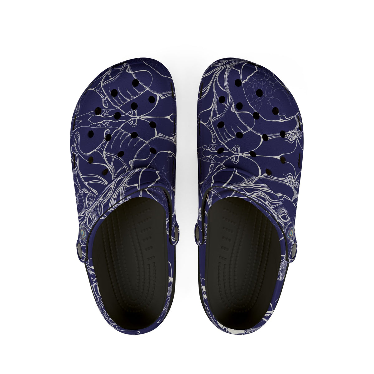 ELEMENTAL VISION | Unisex Rubber Clogs | For Adults | MIDNIGHT BLUE LOVE