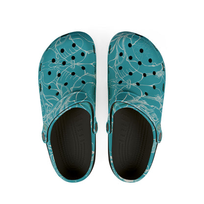 ELEMENTAL VISION | Unisex Rubber Clogs | For Adults | TEAL BRIGHT