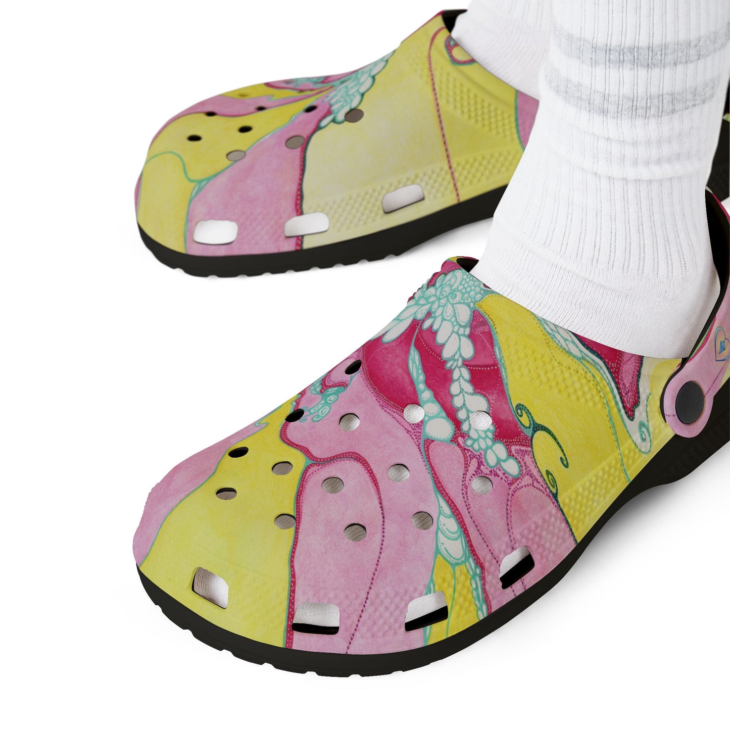 RADIANT HEART | Unisex Rubber Clogs | For Adults | HEART FLOW EXPANSION