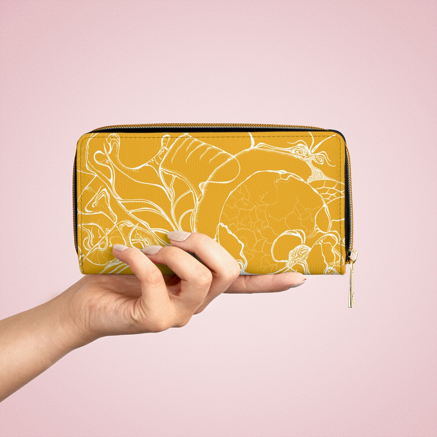 Elemental Vision | Zipper Wallet | Mustard Yellow Brilliance