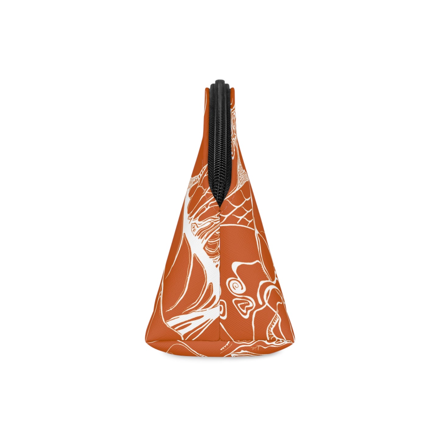 ELEMENTAL VISION | Makeup Bag | Versatile Accessory Radiant Pouch | BURNT ORANGE SUN SALUTATIONS
