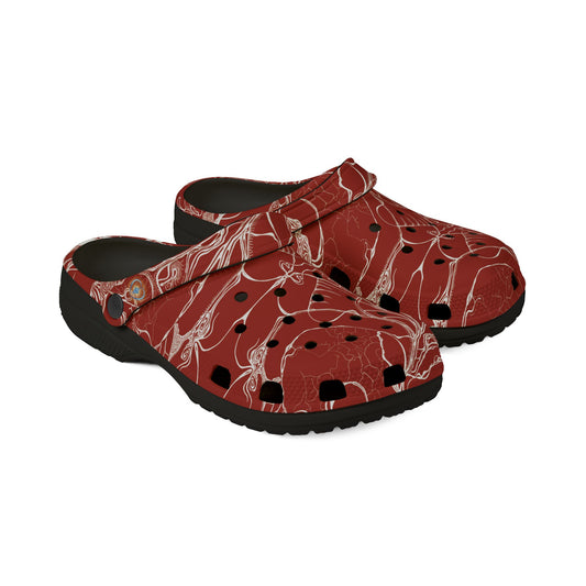 ELEMENTAL VISION | Unisex Rubber Clogs | For Adults | RUST RED WARMTH