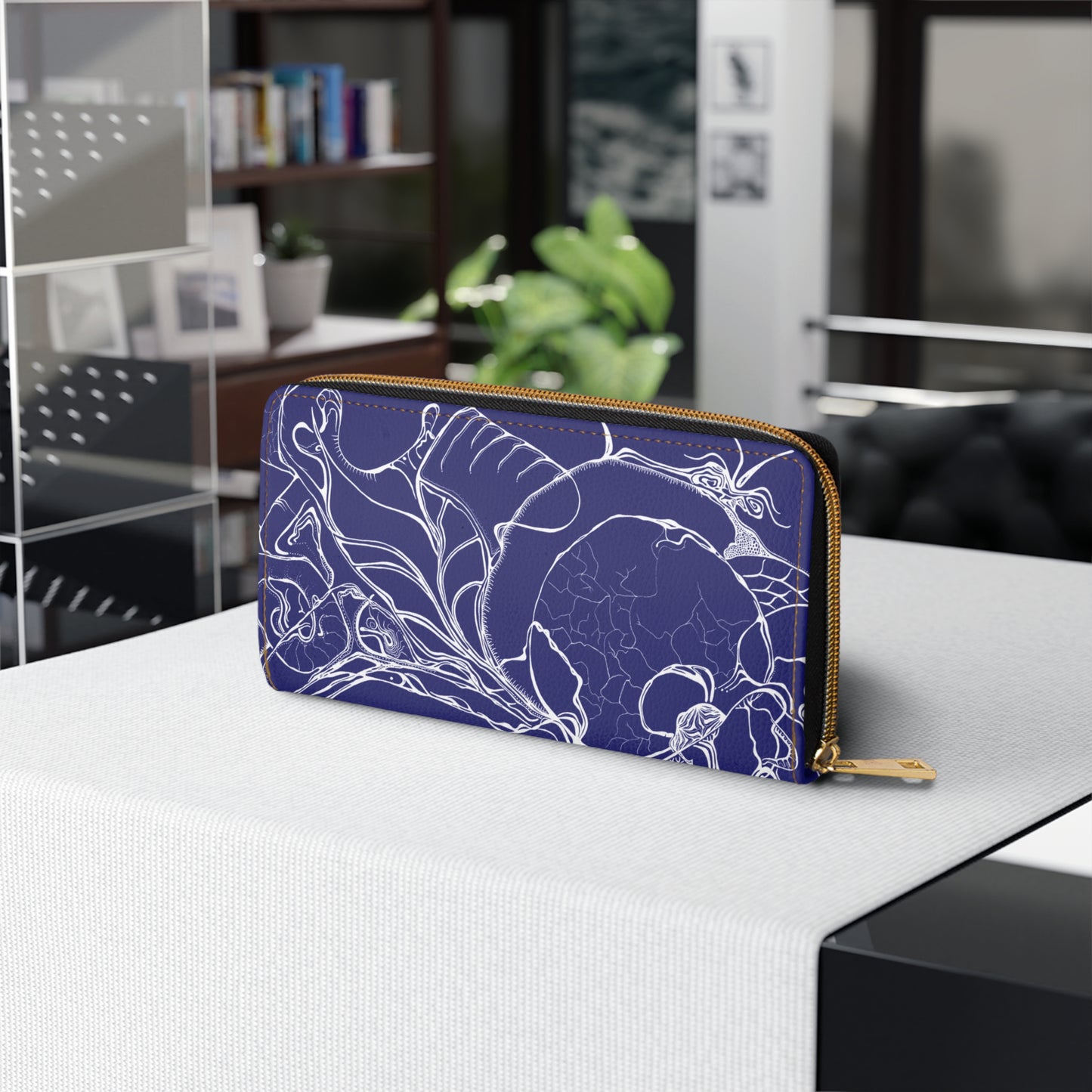 Elemental Vision | Zipper Wallet | Midnight Blue Love