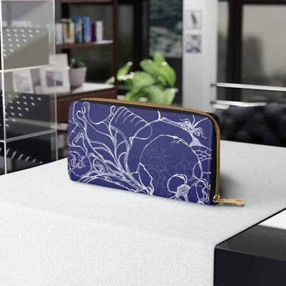 Elemental Vision | Zipper Wallet | Midnight Blue Love