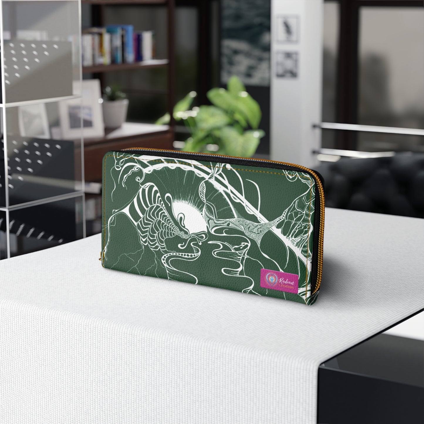 Elemental Vision | Zipper Wallet | Forest Green Plenty
