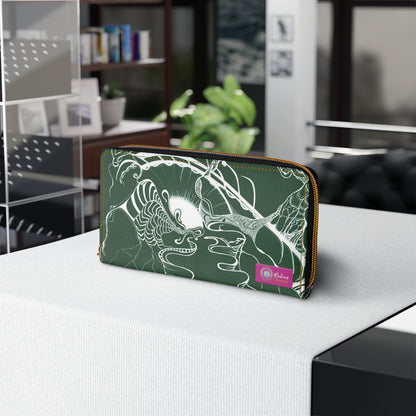 Elemental Vision | Zipper Wallet | Forest Green Plenty