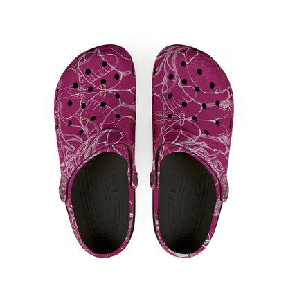 ELEMENTAL VISION | Unisex Rubber Clogs | For Adults | PINK SINCERE