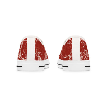 ELEMENTAL VISION Rust Red ~ Low-Top Sneakers for Women