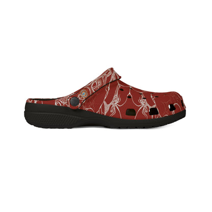 ELEMENTAL VISION | Unisex Rubber Clogs | For Adults | RUST RED WARMTH