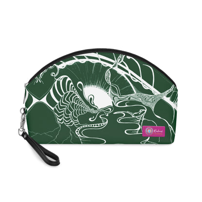 ELEMENTAL VISION | Makeup Bag | Versatile Accessory Radiant Pouch | FOREST GREEN PLENTY