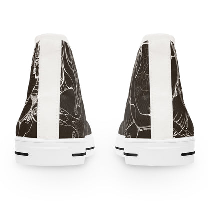ELEMENTAL VISION Dark Choc Brown ~ High-Top Sneakers for Women