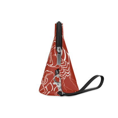 ELEMENTAL VISION | Makeup Bag | Versatile Accessory Radiant Pouch | RUST RED WARMTH