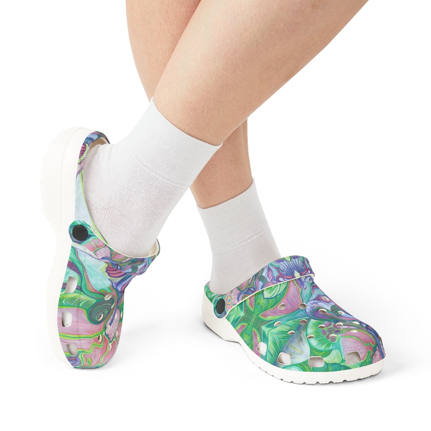 ELEMENTAL GARDEN | Unisex Rubber Clogs | For Adults | NATURE BLOSSOMS