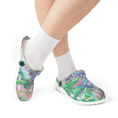 ELEMENTAL GARDEN | Unisex Rubber Clogs | For Adults | NATURE BLOSSOMS