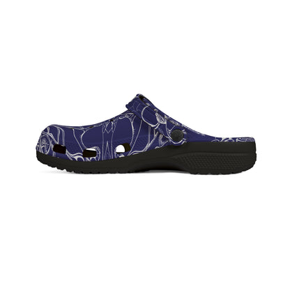 ELEMENTAL VISION | Unisex Rubber Clogs | For Adults | MIDNIGHT BLUE LOVE