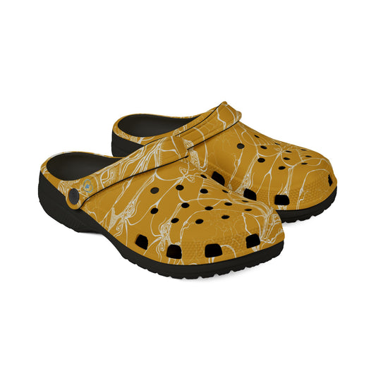 ELEMENTAL VISION | Unisex Rubber Clogs | For Adults | MUSTARD YELLOW BRILLIANCE