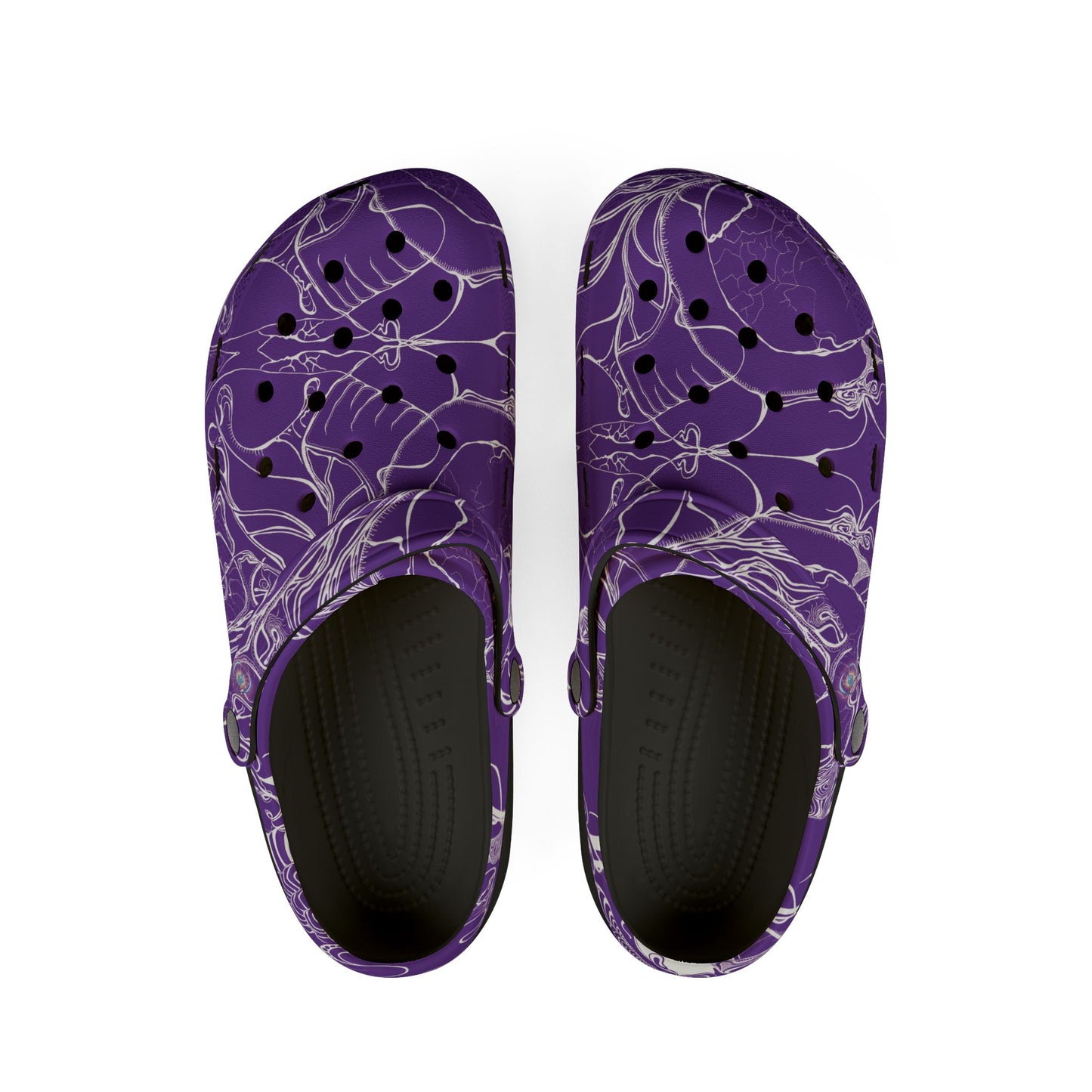 ELEMENTAL VISION | Unisex Rubber Clogs | For Adults | VIOLET LIGHT HIGHER VISION