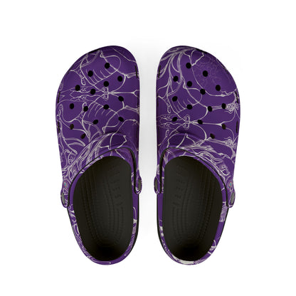 ELEMENTAL VISION | Unisex Rubber Clogs | For Adults | VIOLET LIGHT HIGHER VISION