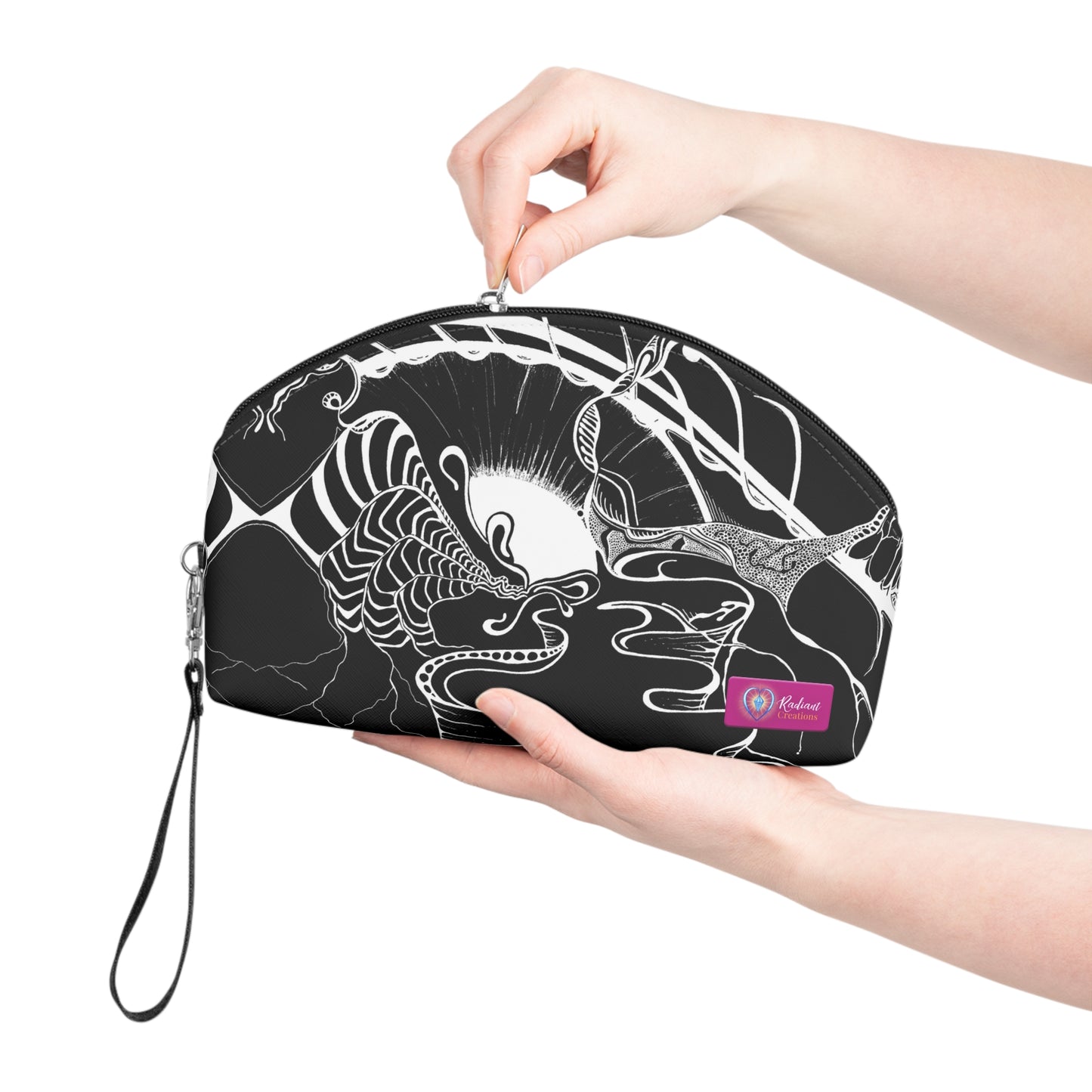 ELEMENTAL VISION | Makeup Bag | Versatile Accessory Radiant Pouch | BLACK CLARITY