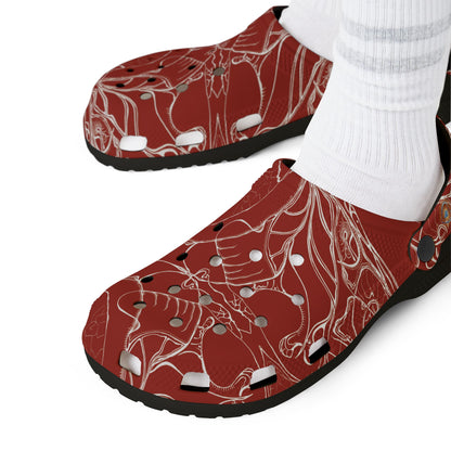 ELEMENTAL VISION | Unisex Rubber Clogs | For Adults | RUST RED WARMTH