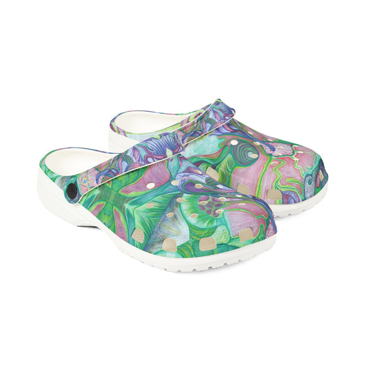ELEMENTAL GARDEN | Unisex Rubber Clogs | For Adults | NATURE BLOSSOMS