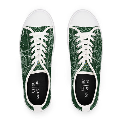 ELEMENTAL VISION Forest Green Low-Top Sneakers for women