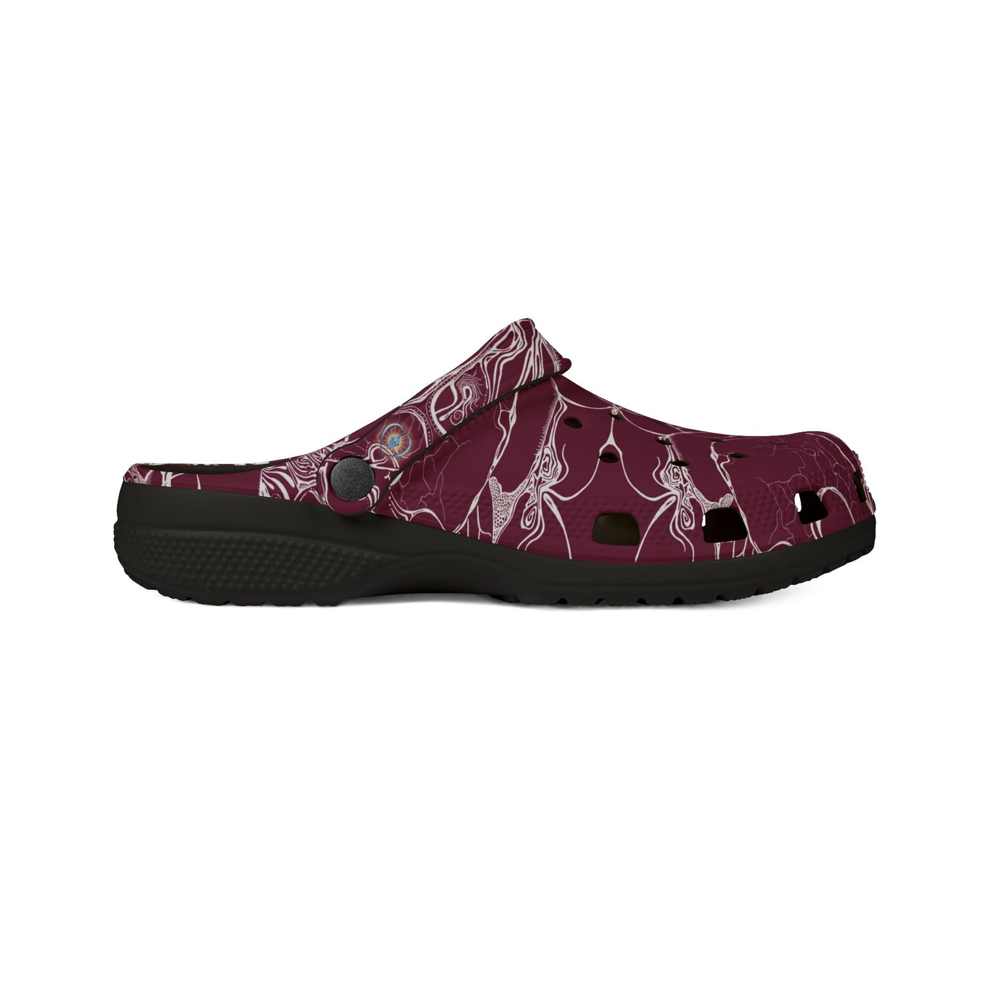 ELEMENTAL VISION | Unisex Rubber Clogs | For Adults | BURGUNDY TRUST