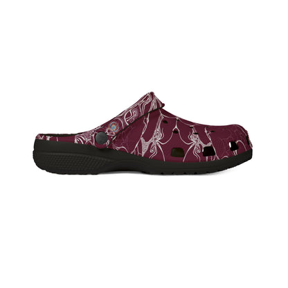 ELEMENTAL VISION | Unisex Rubber Clogs | For Adults | BURGUNDY TRUST
