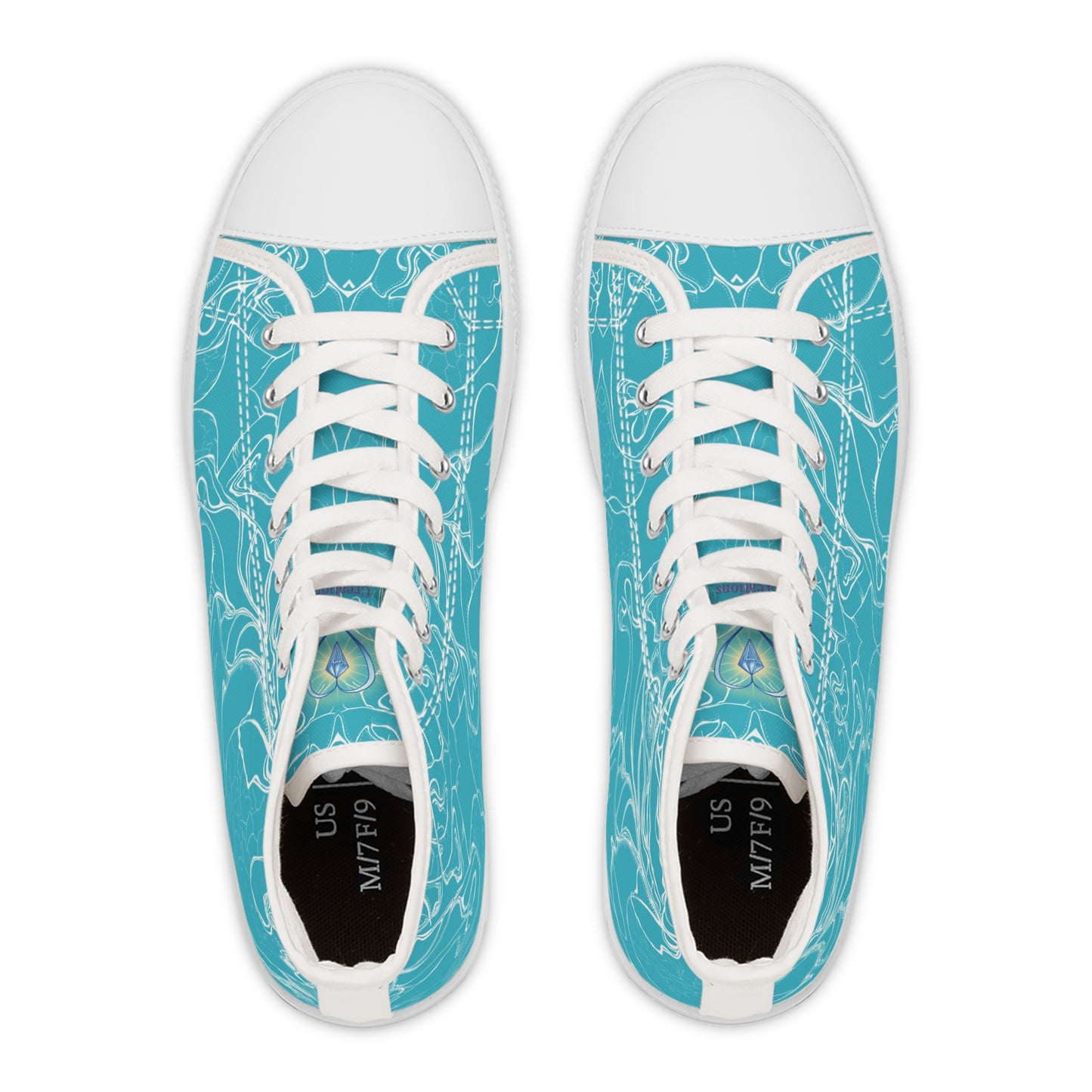 ELEMENTAL VISION | High-Top Sneakers | For Women | TEAL BRIGHT