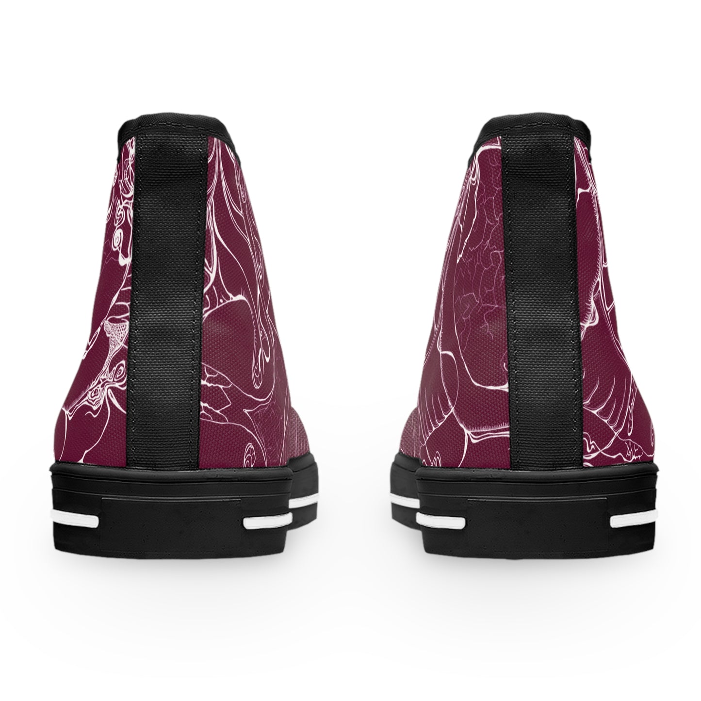 ELEMENTAL VISION Burgundy ~ High-Top Sneakers for Women
