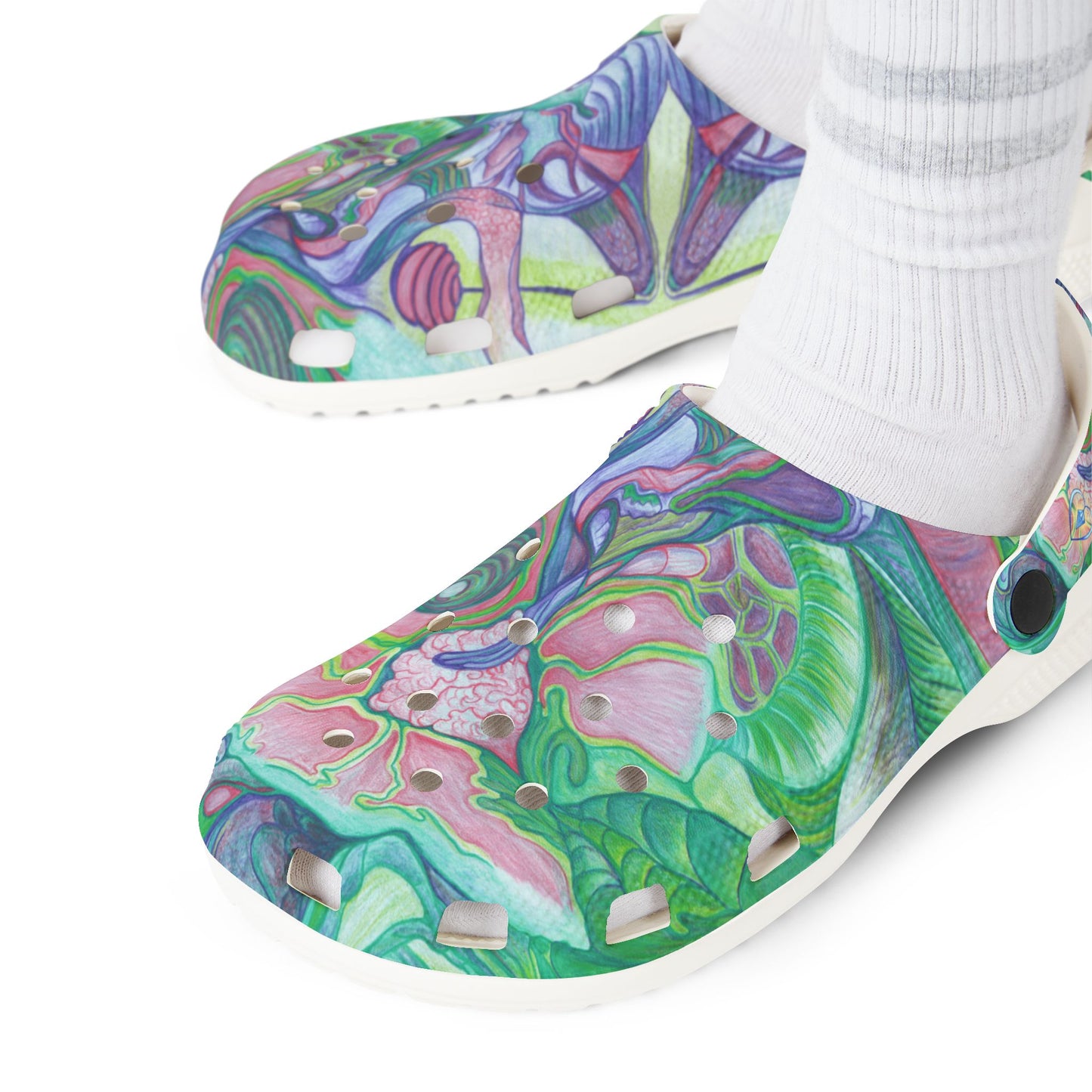 ELEMENTAL GARDEN | Unisex Rubber Clogs | For Adults | NATURE BLOSSOMS