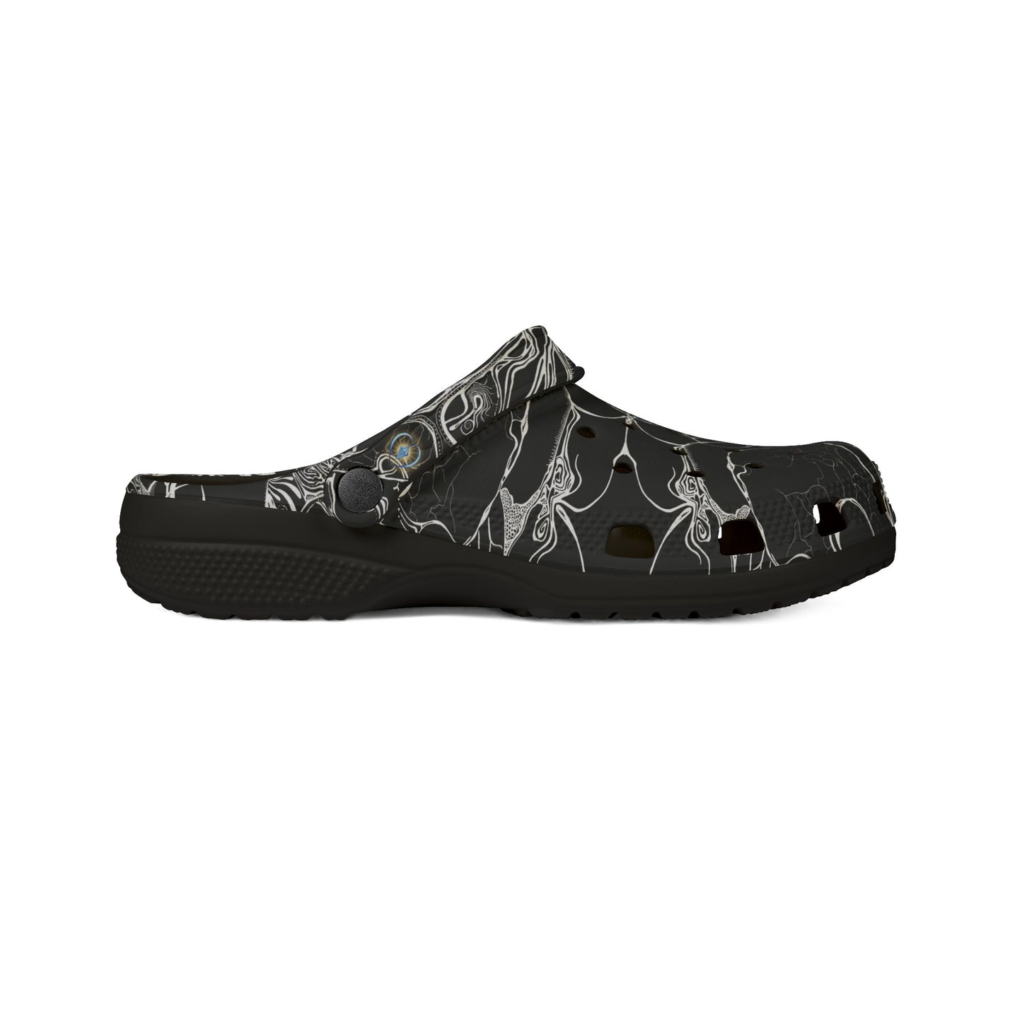 ELEMENTAL VISION | Unisex Rubber Clogs | For Adults | BLACK CLARITY