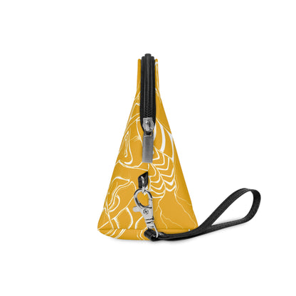 ELEMENTAL VISION | Makeup Bag | Versatile Accessory Radiant Pouch | MUSTARD YELLOW BRILLIANCE
