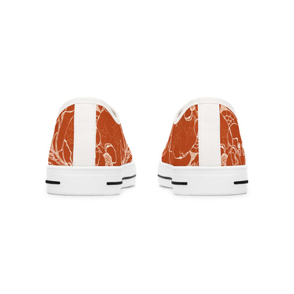 ELEMENTAL VISION Burnt Orange ~ Low-Top Sneakers for Women
