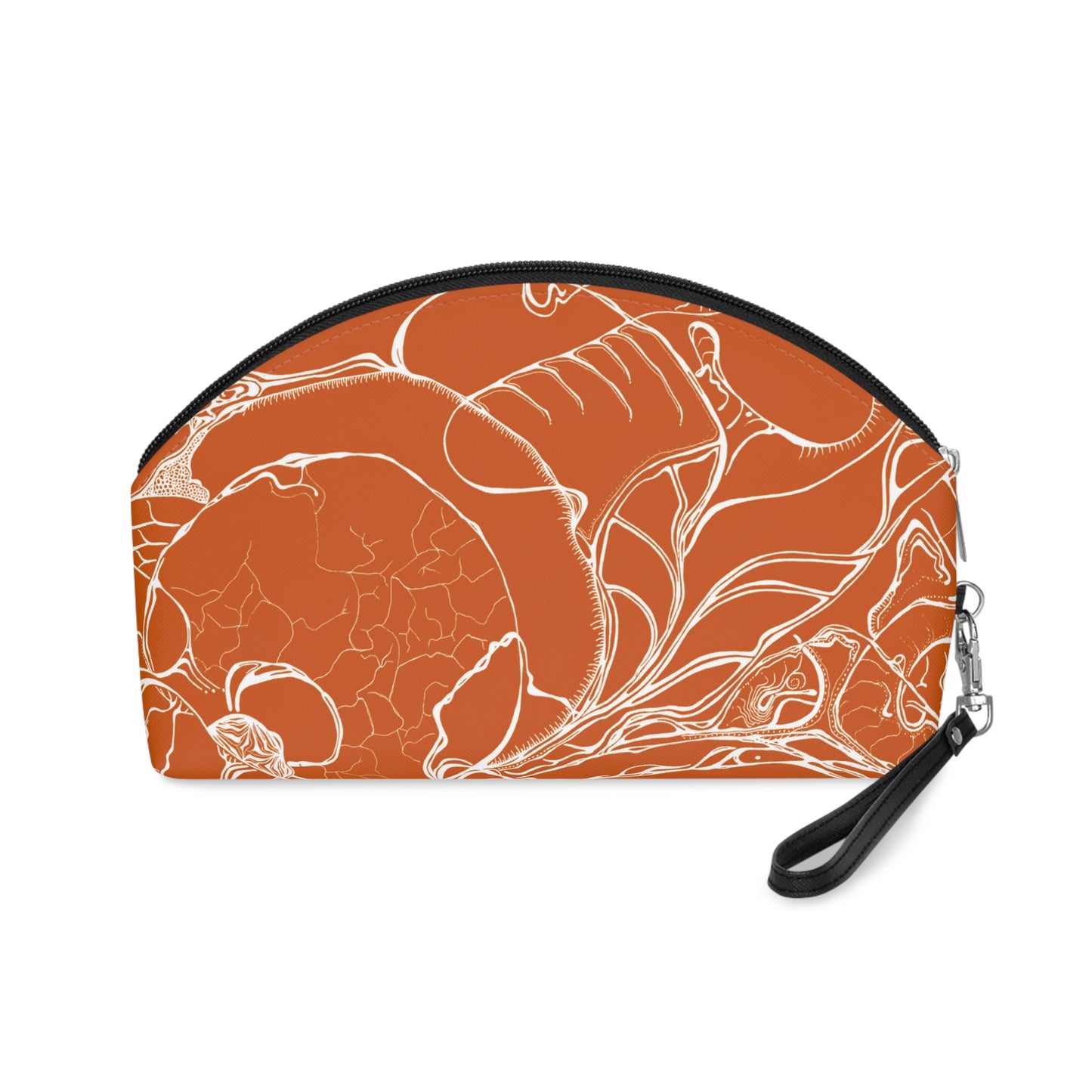ELEMENTAL VISION | Makeup Bag | Versatile Accessory Radiant Pouch | BURNT ORANGE SUN SALUTATIONS