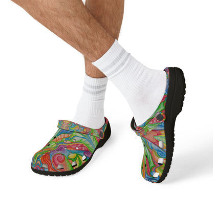 CELEBRATION | Unisex Rubber Clogs | For Adults | BUBBLING LIGHT
