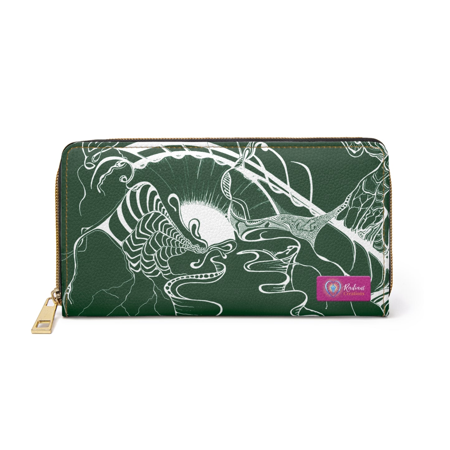 Elemental Vision | Zipper Wallet | Forest Green Plenty