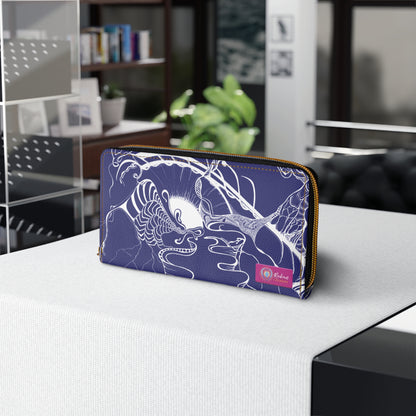 Elemental Vision | Zipper Wallet | Midnight Blue Love