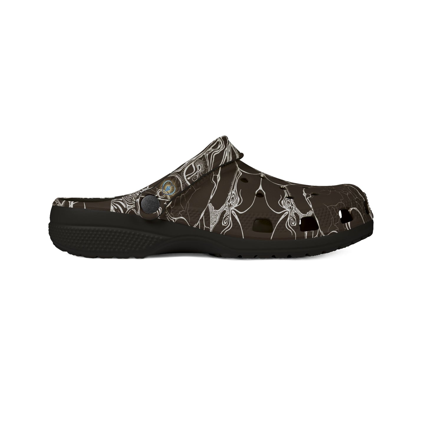 ELEMENTAL VISION | Unisex Rubber Clogs | For Adults | DARK CHOC BROWN COMFORT