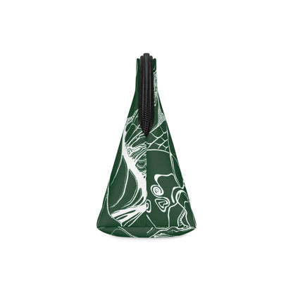 ELEMENTAL VISION | Makeup Bag | Versatile Accessory Radiant Pouch | FOREST GREEN PLENTY