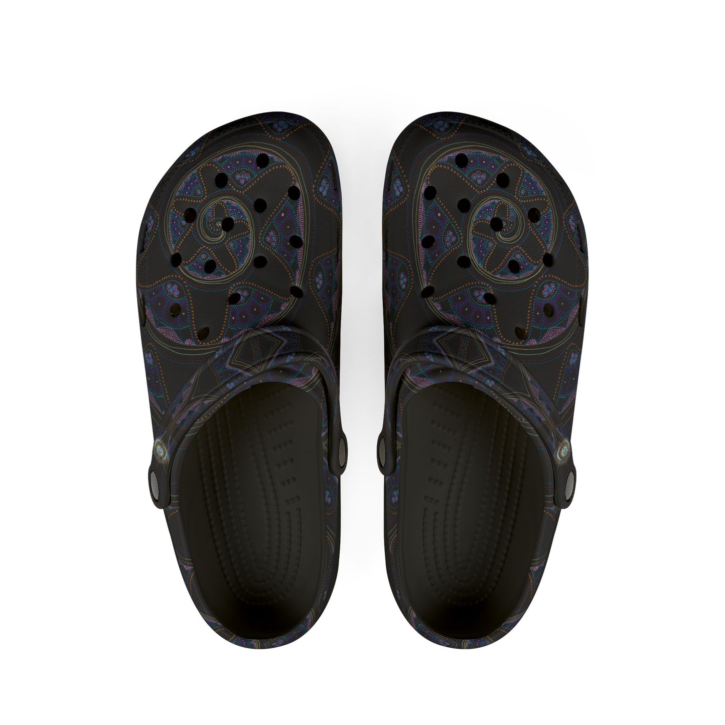 DREAMTIME SPIRAL | Unisex Rubber Clogs | For Adults | INFINITE POSSIBILITES